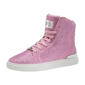 J75 by Jump Sestos Pink Rhinestone Jewels High-top Fashion Sneakers Men’s size 9